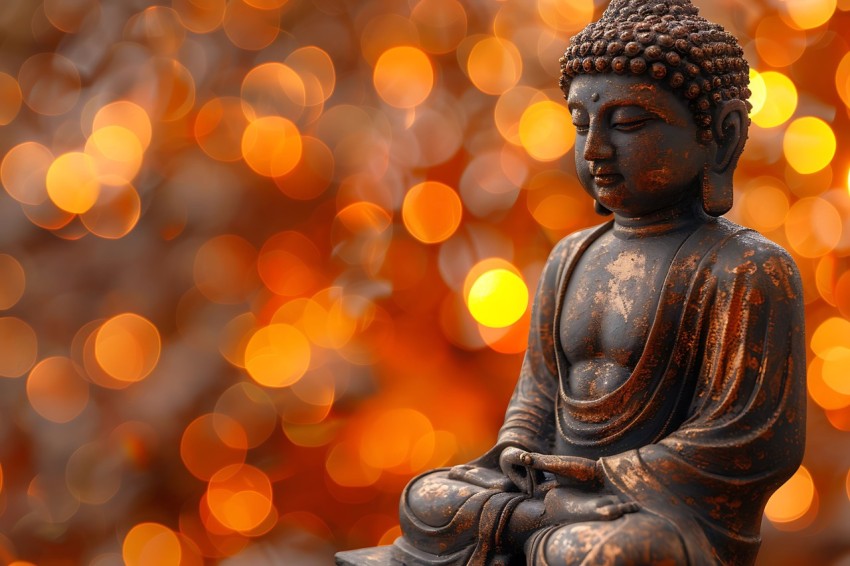 Gautam Lord Buddha Aesthetic Meditating (2584)