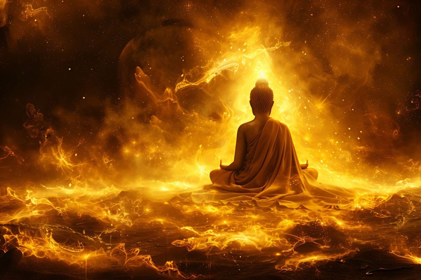 Gautam Lord Buddha Aesthetic Meditating (2596)