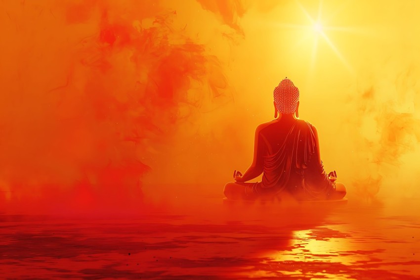 Gautam Lord Buddha Aesthetic Meditating (2641)