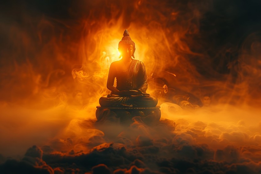 Gautam Lord Buddha Aesthetic Meditating (2660)