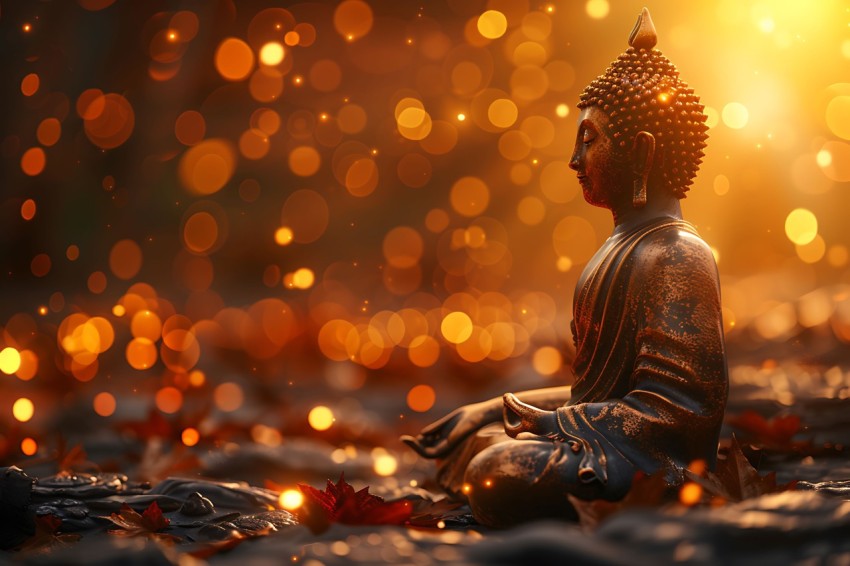 Gautam Lord Buddha Aesthetic Meditating (2657)