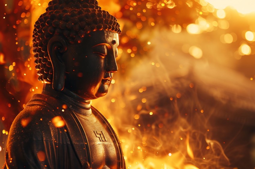 Gautam Lord Buddha Aesthetic Meditating (2634)