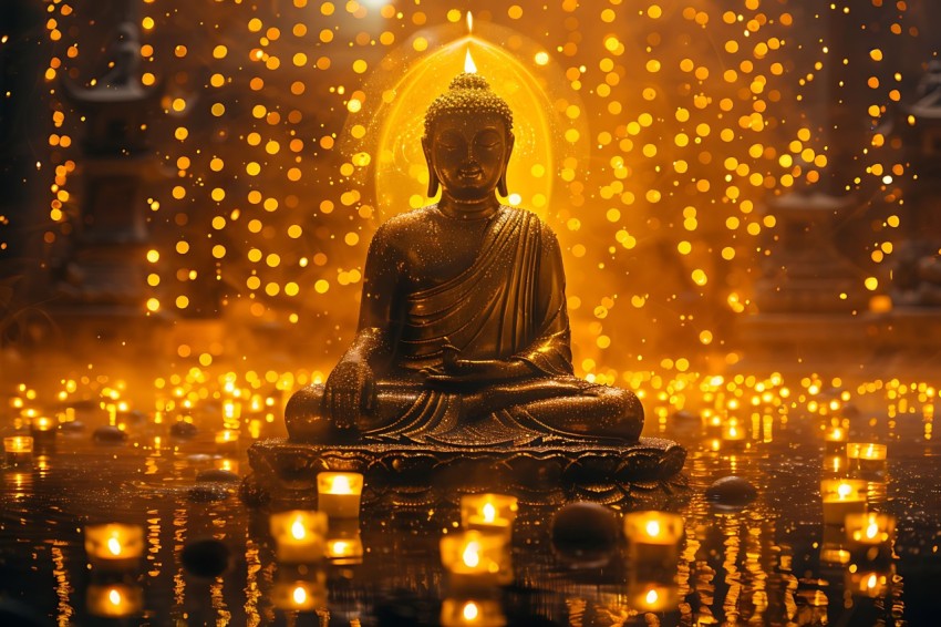 Gautam Lord Buddha Aesthetic Meditating (2620)