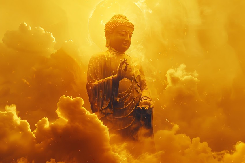 Gautam Lord Buddha Aesthetic Meditating (2717)