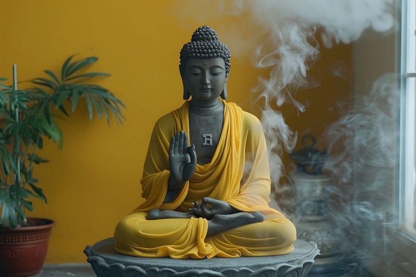 Gautam Lord Buddha Aesthetic Meditating (2709)