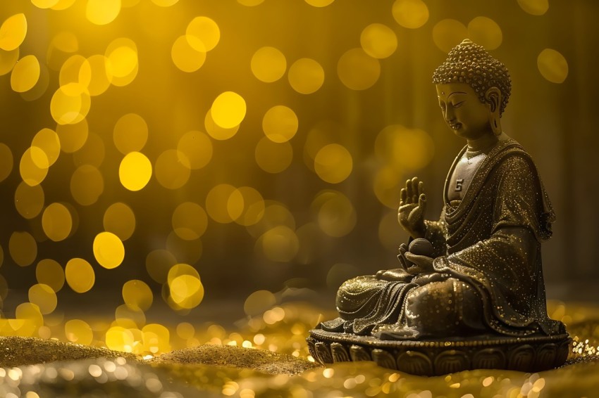 Gautam Lord Buddha Aesthetic Meditating (2760)