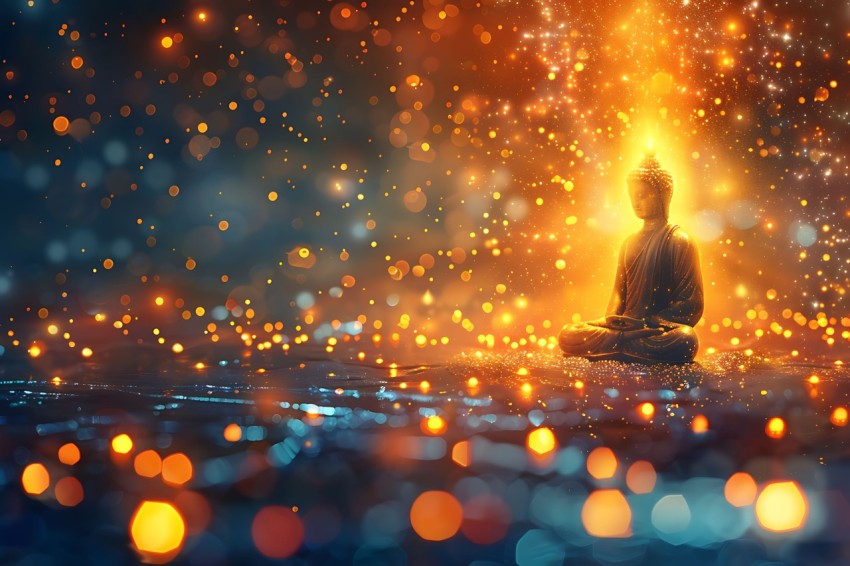 Gautam Lord Buddha Aesthetic Meditating (2715)