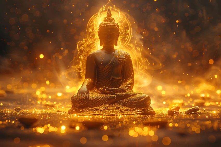 Gautam Lord Buddha Aesthetic Meditating (2732)