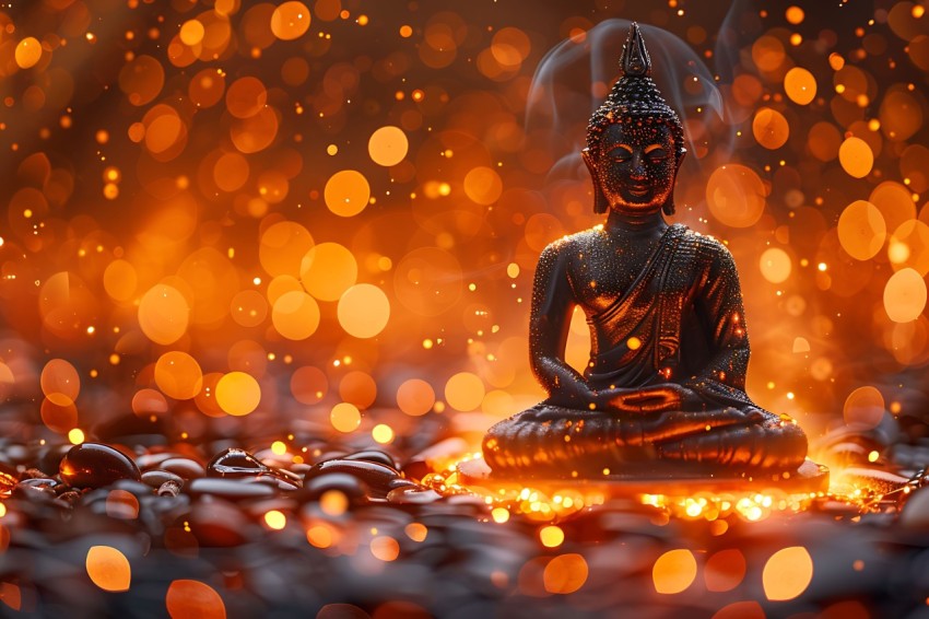 Gautam Lord Buddha Aesthetic Meditating (2729)
