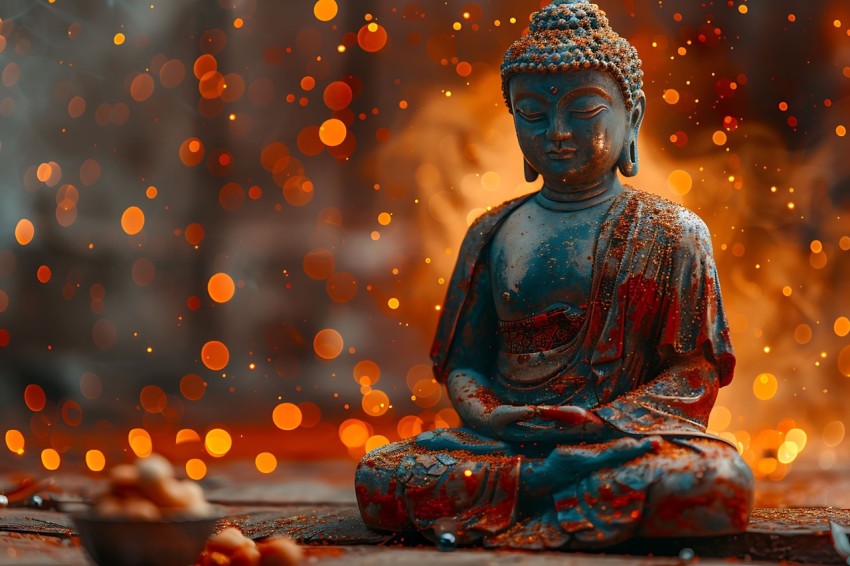 Gautam Lord Buddha Aesthetic Meditating (2769)
