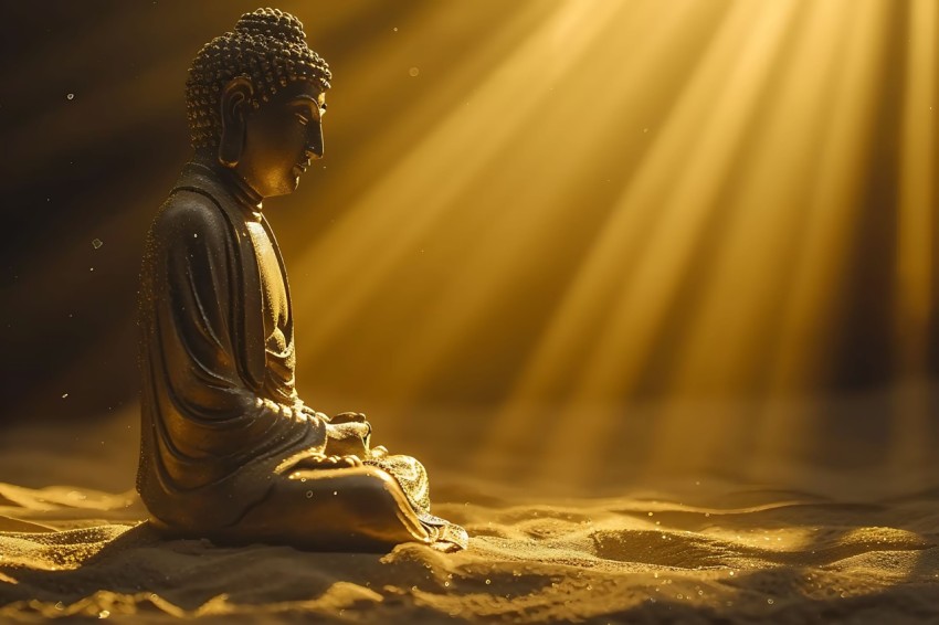 Gautam Lord Buddha Aesthetic Meditating (2844)