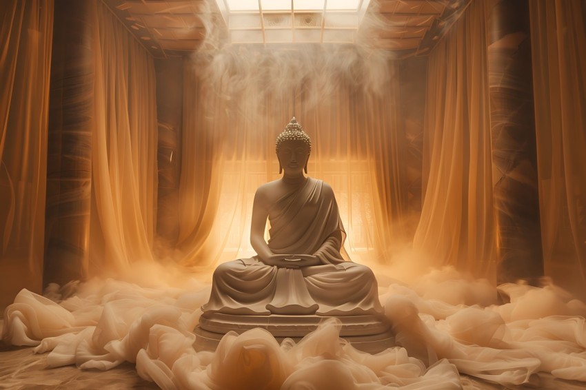 Gautam Lord Buddha Aesthetic Meditating (2818)