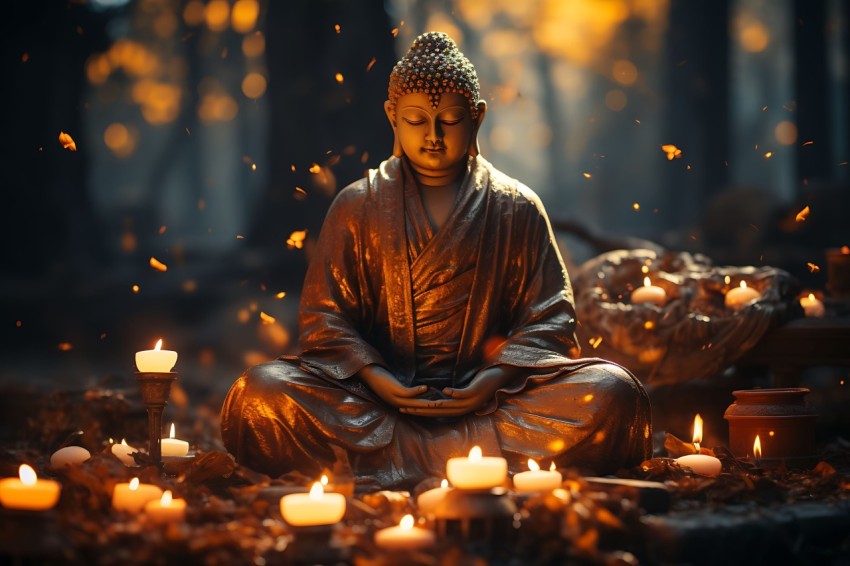 Gautam Lord Buddha Aesthetic Meditating (2889)