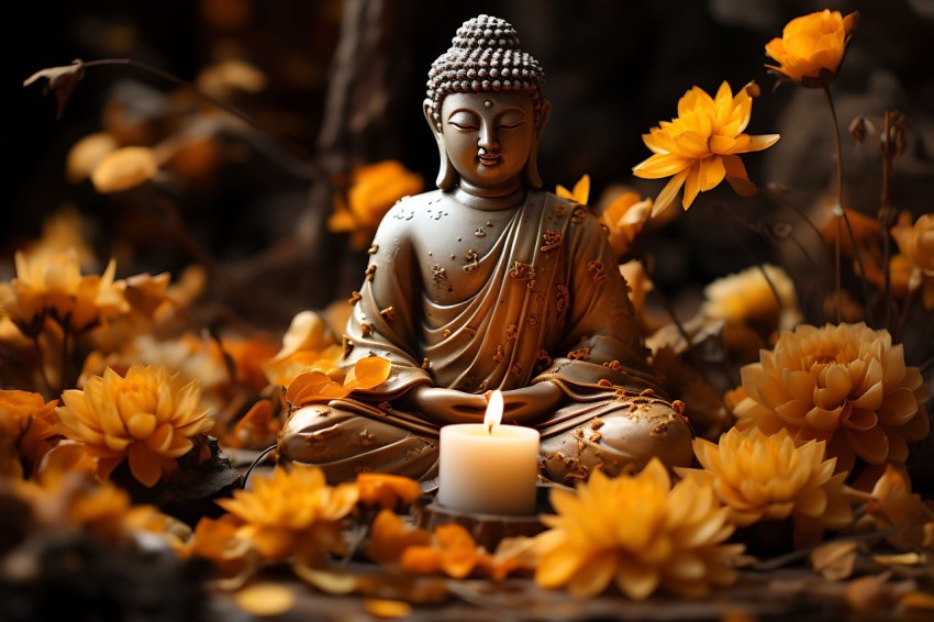 Gautam Lord Buddha Aesthetic Meditating (2887)