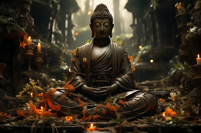 Gautam Lord Buddha Aesthetic Meditating (2891)
