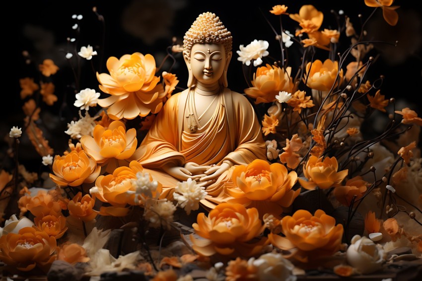 Gautam Lord Buddha Aesthetic Meditating (2882)