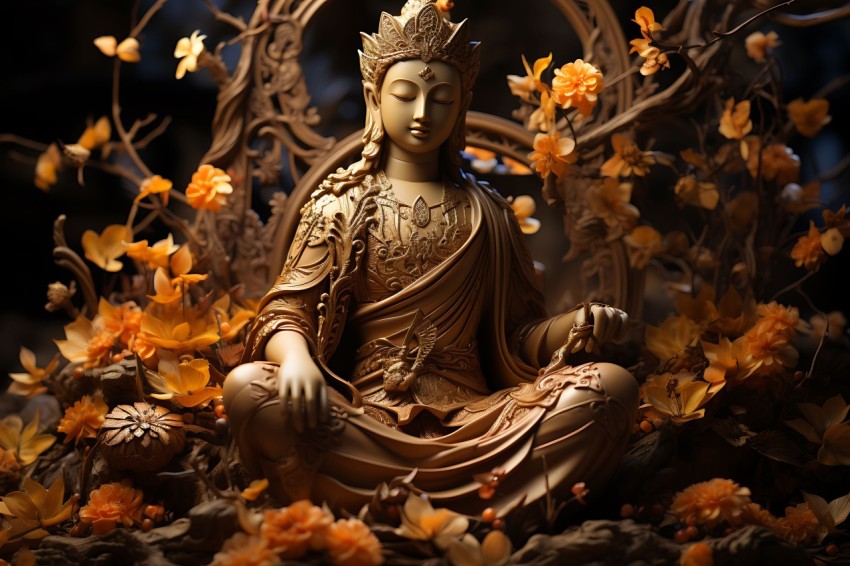Gautam Lord Buddha Aesthetic Meditating (2896)