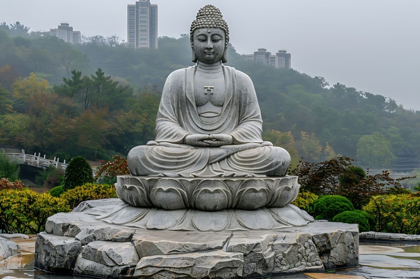 Gautam Lord Buddha Aesthetic Meditating (2897)