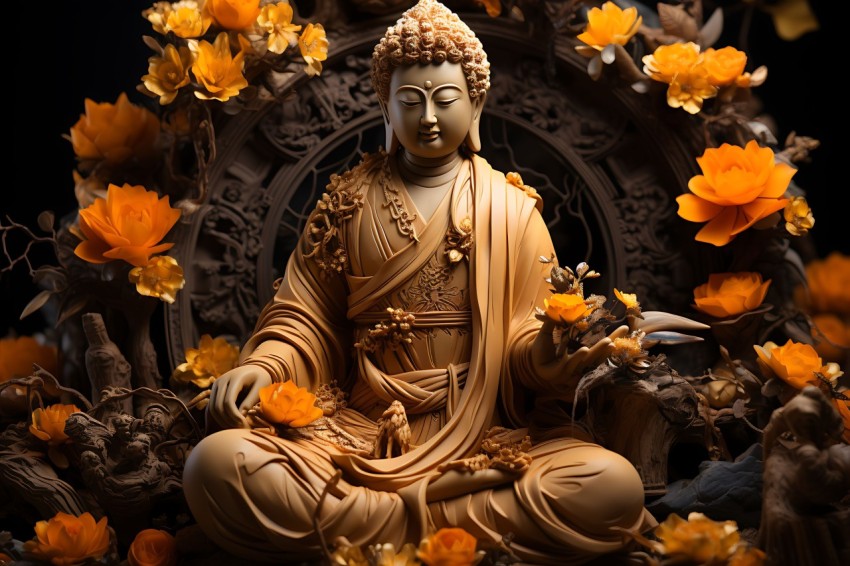 Gautam Lord Buddha Aesthetic Meditating (2883)