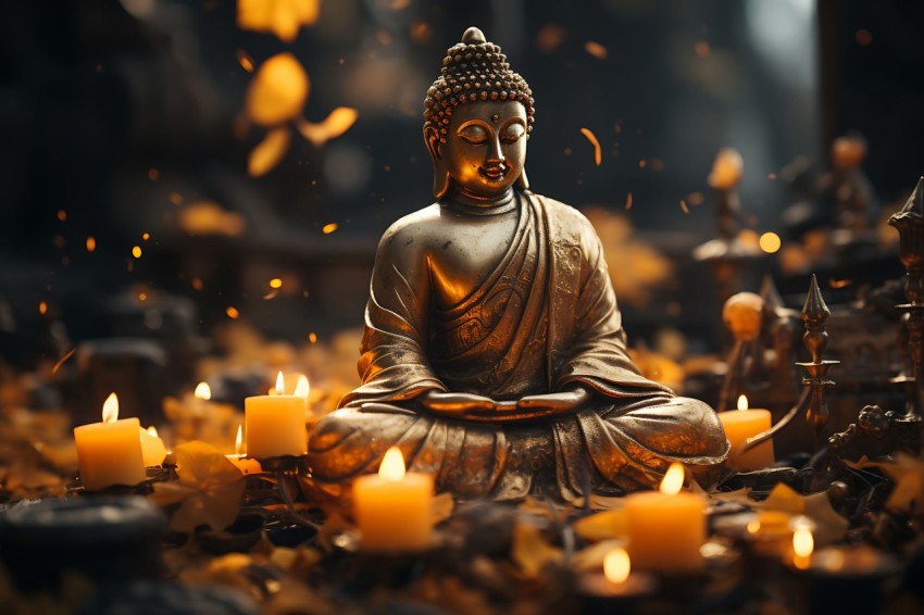 Gautam Lord Buddha Aesthetic Meditating (2951)