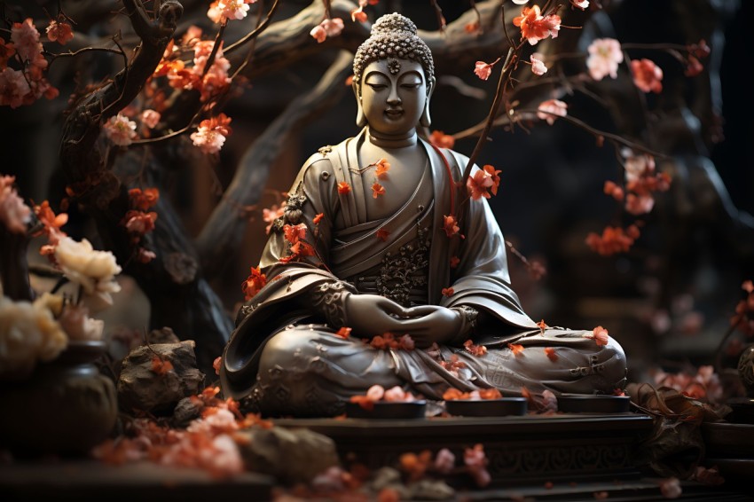 Gautam Lord Buddha Aesthetic Meditating (2914)