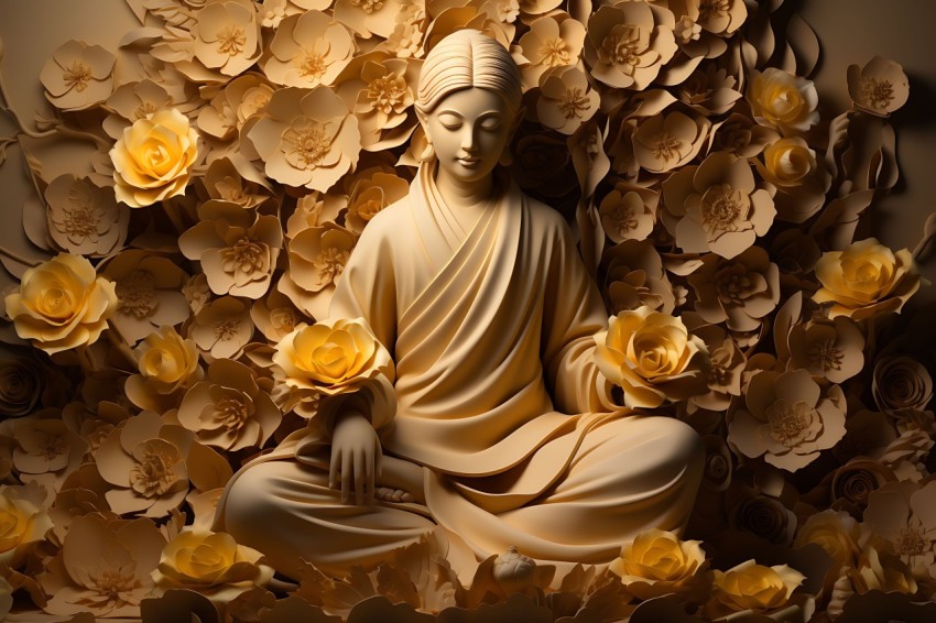 Gautam Lord Buddha Aesthetic Meditating (2935)