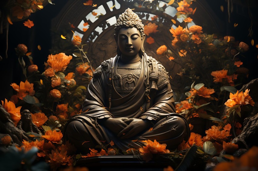 Gautam Lord Buddha Aesthetic Meditating (2975)