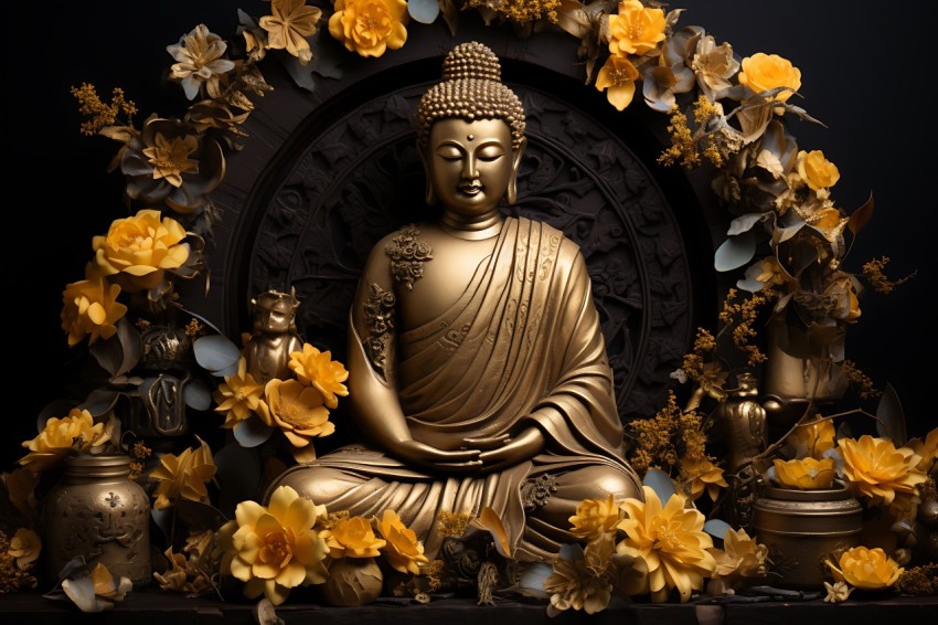 Gautam Lord Buddha Aesthetic Meditating (2956)