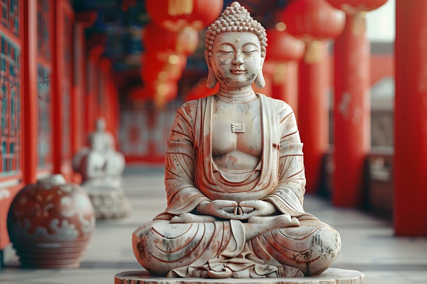 Gautam Lord Buddha Aesthetic Meditating (3021)