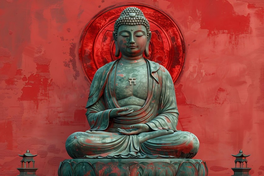 Gautam Lord Buddha Aesthetic Meditating (3016)