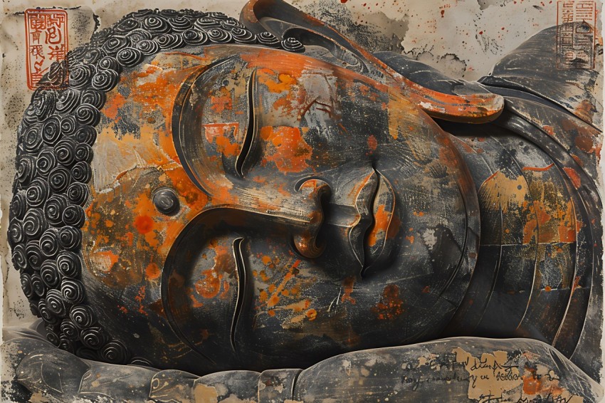 Gautam Lord Buddha Aesthetic Meditating (3039)
