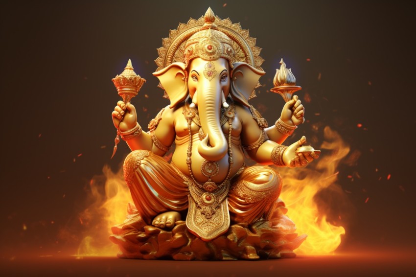 Lord Ganesha Ganapati Vinayaka Pillaiyar God Aesthetic (190)