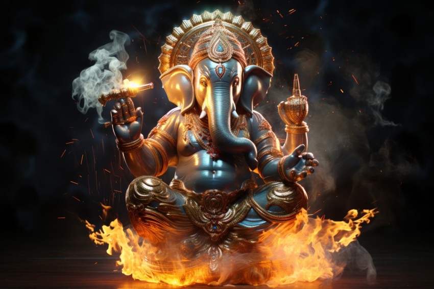 Lord Ganesha Ganapati Vinayaka Pillaiyar God Aesthetic (194)