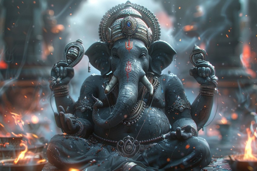 Lord Ganesha Ganapati Vinayaka Pillaiyar God Aesthetic (108)
