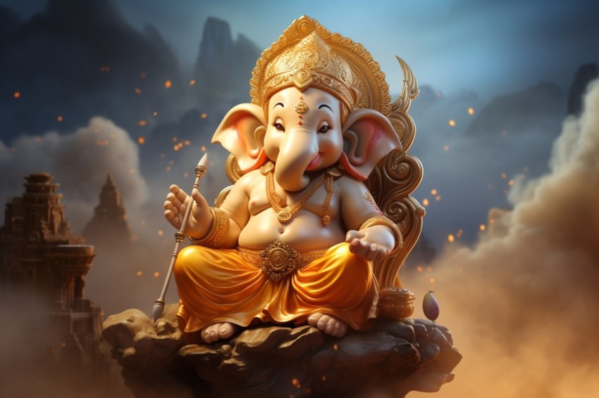 Lord Ganesha Ganapati Vinayaka Pillaiyar God Aesthetic (215)