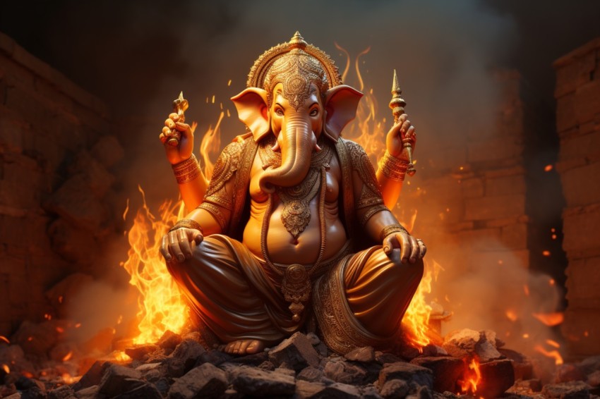 Lord Ganesha Ganapati Vinayaka Pillaiyar God Aesthetic (291)