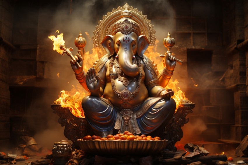 Lord Ganesha Ganapati Vinayaka Pillaiyar God Aesthetic (230)