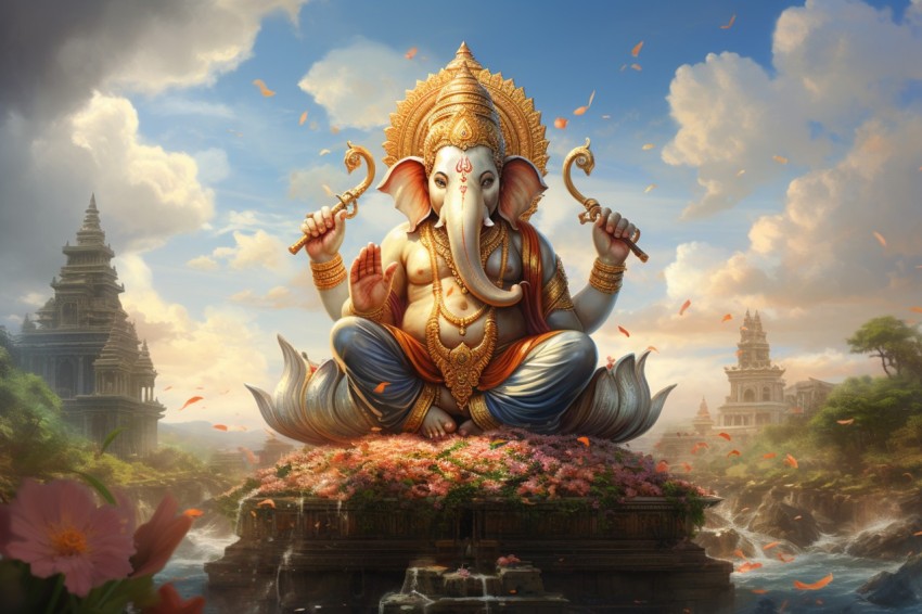 Lord Ganesha Ganapati Vinayaka Pillaiyar God Aesthetic (218)