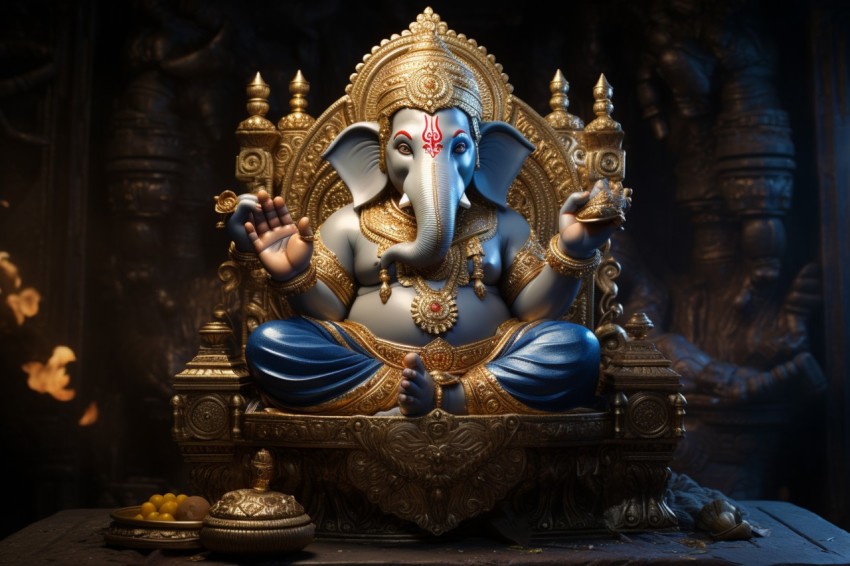 Lord Ganesha Ganapati Vinayaka Pillaiyar God Aesthetic (247)