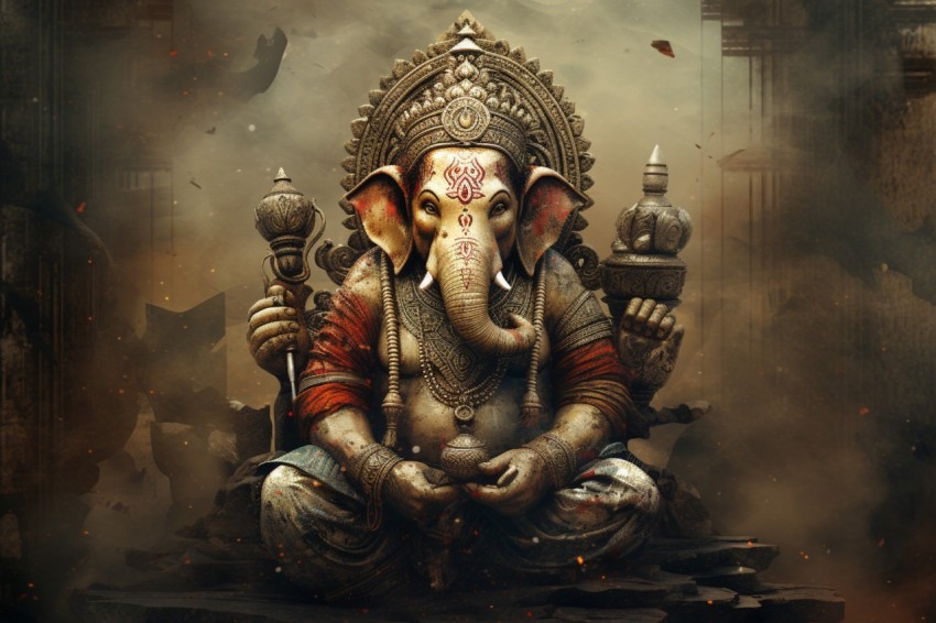 Lord Ganesha Ganapati Vinayaka Pillaiyar God Aesthetic (220)