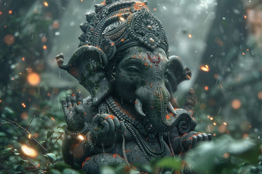 Lord Ganesha Ganapati Vinayaka Pillaiyar God Aesthetic (408)
