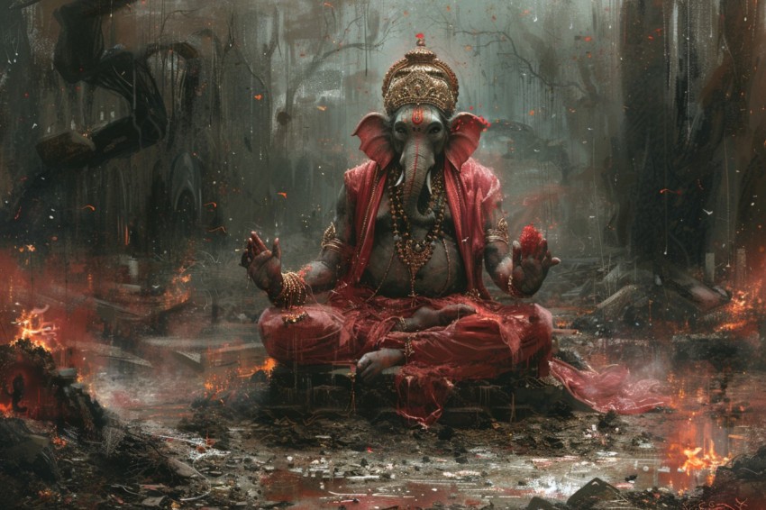 Lord Ganesha Ganapati Vinayaka Pillaiyar God Aesthetic (436)