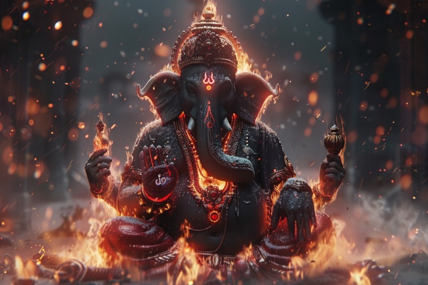 Lord Ganesha Ganapati Vinayaka Pillaiyar God Aesthetic (589)