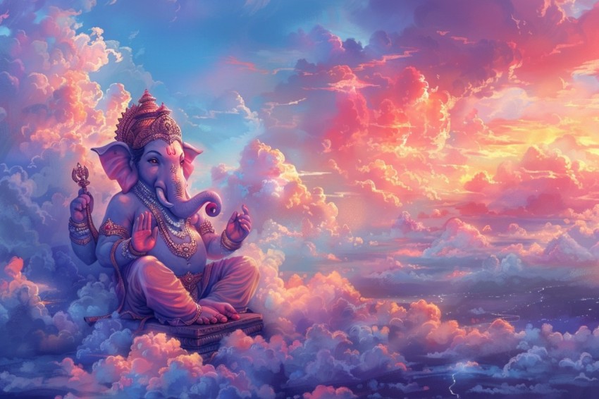 Lord Ganesha Ganapati Vinayaka Pillaiyar God Aesthetic (605)