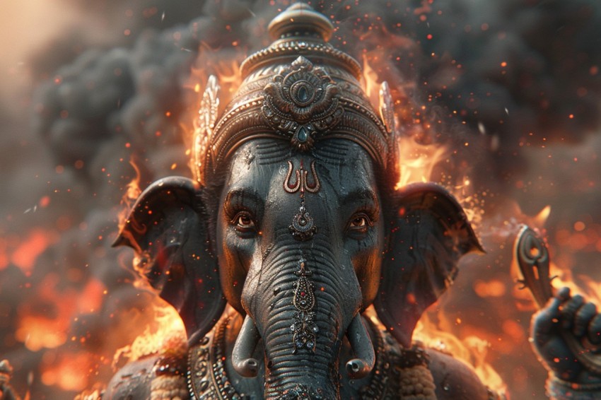 Lord Ganesha Ganapati Vinayaka Pillaiyar God Aesthetic (637)