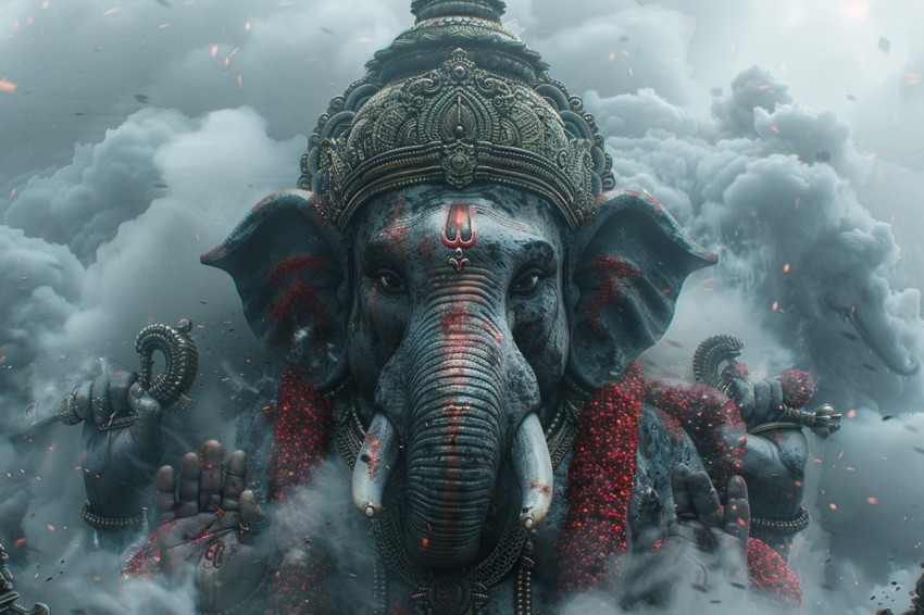 Lord Ganesha Ganapati Vinayaka Pillaiyar God Aesthetic (777)