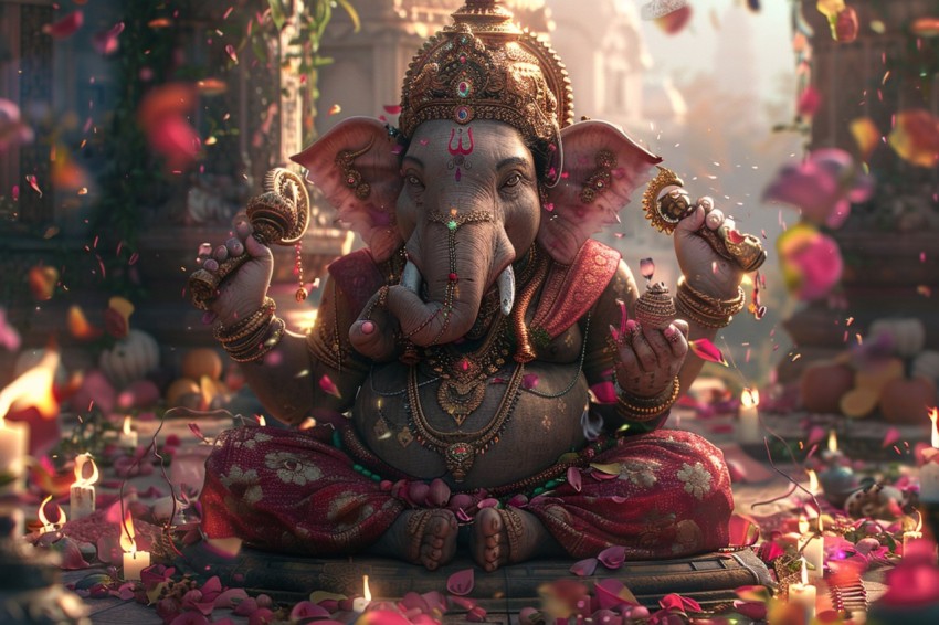 Lord Ganesha Ganapati Vinayaka Pillaiyar God Aesthetic (806)