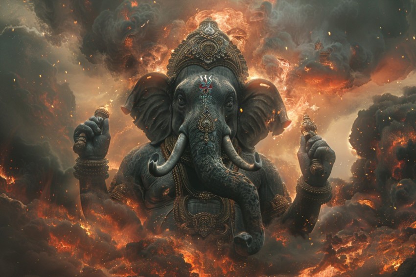 Lord Ganesha Ganapati Vinayaka Pillaiyar God Aesthetic (823)