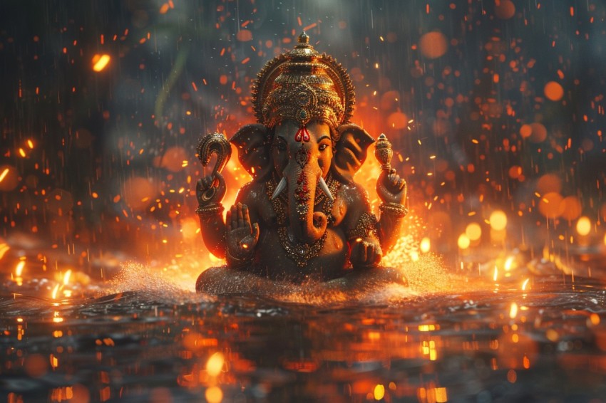 Lord Ganesha Ganapati Vinayaka Pillaiyar God Aesthetic (966)