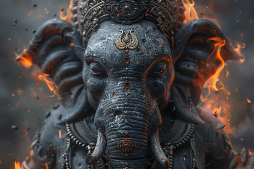 Lord Ganesha Ganapati Vinayaka Pillaiyar God Aesthetic (910)